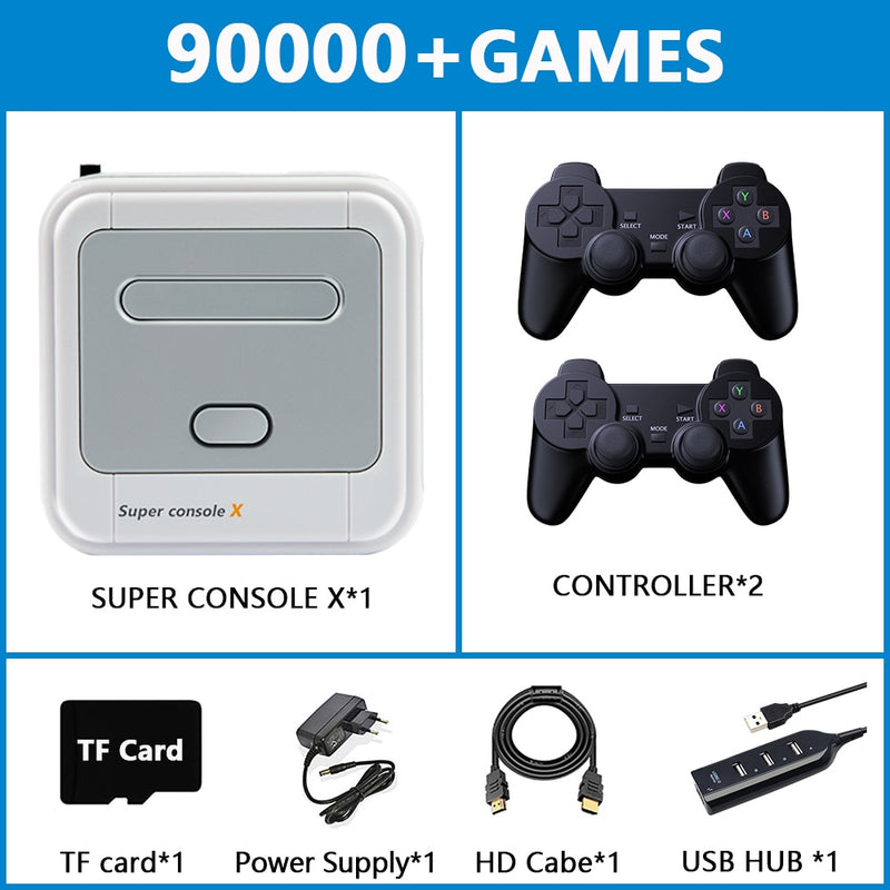 Retro Game Box Video Game Console 90000+ Games Pre-installed