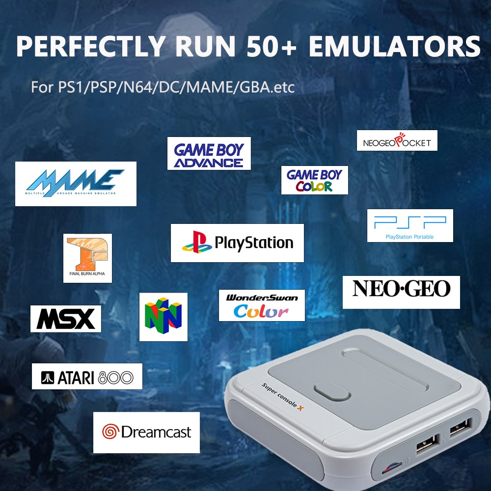 Retro Game Box Video Game Console 90000+ Games Pre-installed